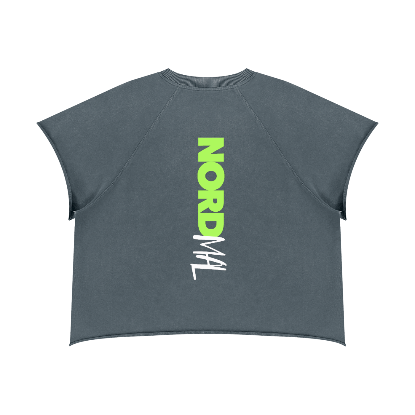 Unisex Vintage Wash Raw Edge Boxy T-Shirt