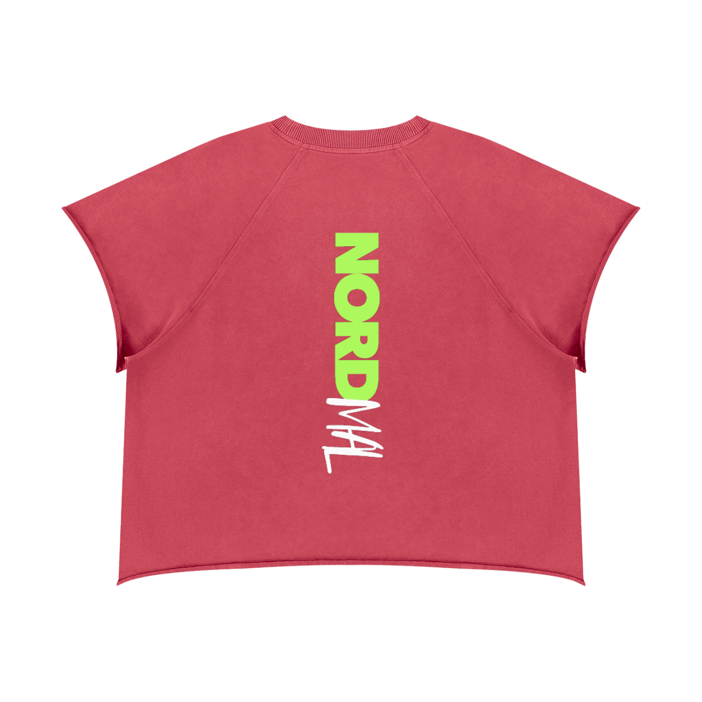 Unisex Vintage Wash Raw Edge Boxy T-Shirt