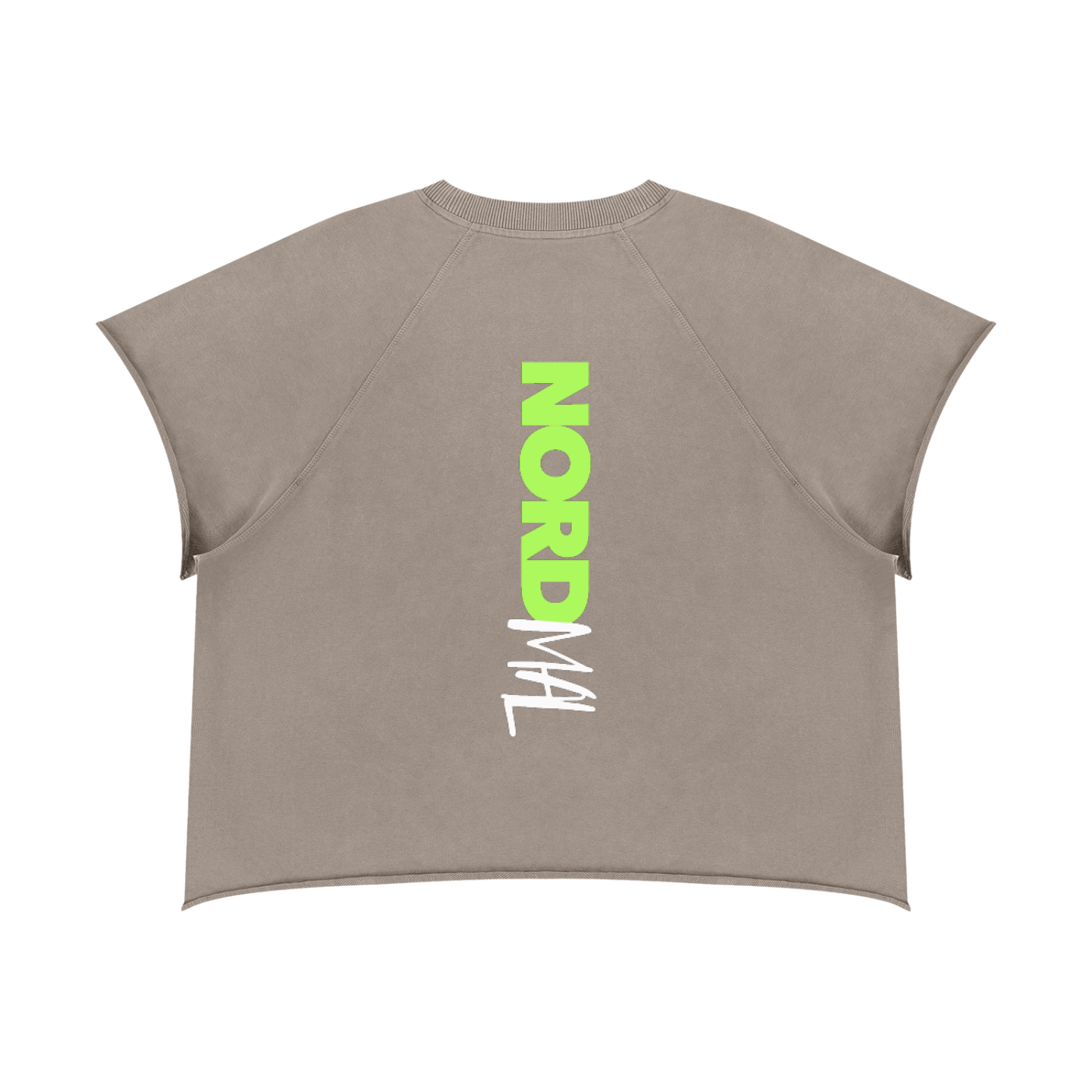Unisex Vintage Wash Raw Edge Boxy T-Shirt