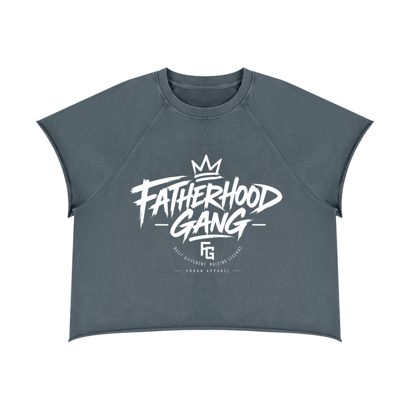 Unisex Vintage Wash Raw Edge Boxy T-Shirt